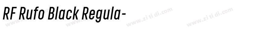RF Rufo Black Regula字体转换